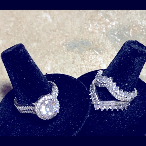 ๐จ50% off! Sterling Silver Engagement Ring 5A Excellent Ring! - Picture 14 of 16